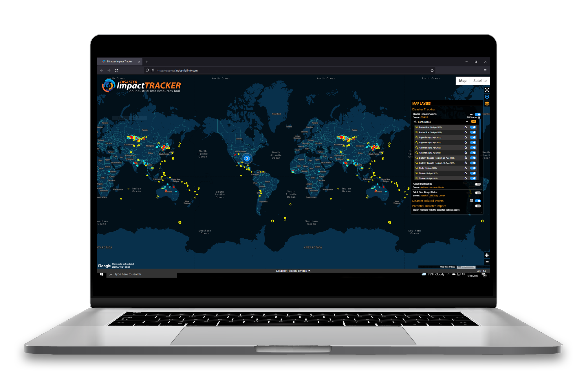 Disaster Impact Tracker | Industrial Info Resources