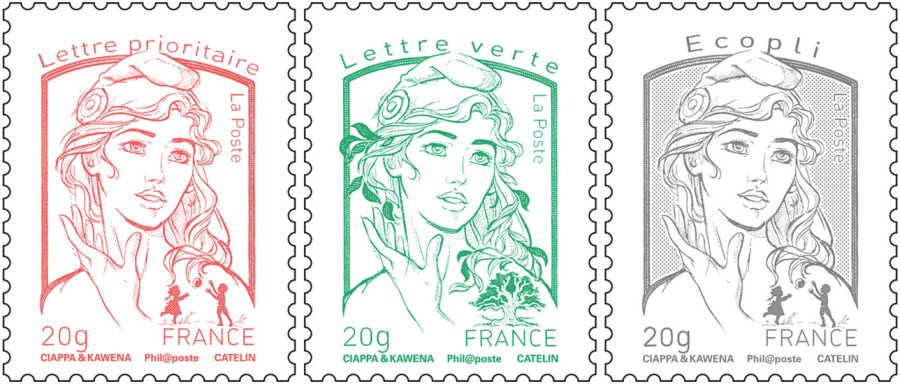 timbres-rouge-vert-gris